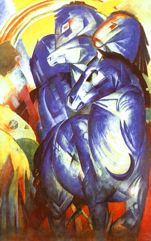 Franz Marc The Tower of Blue Horses oil painting image